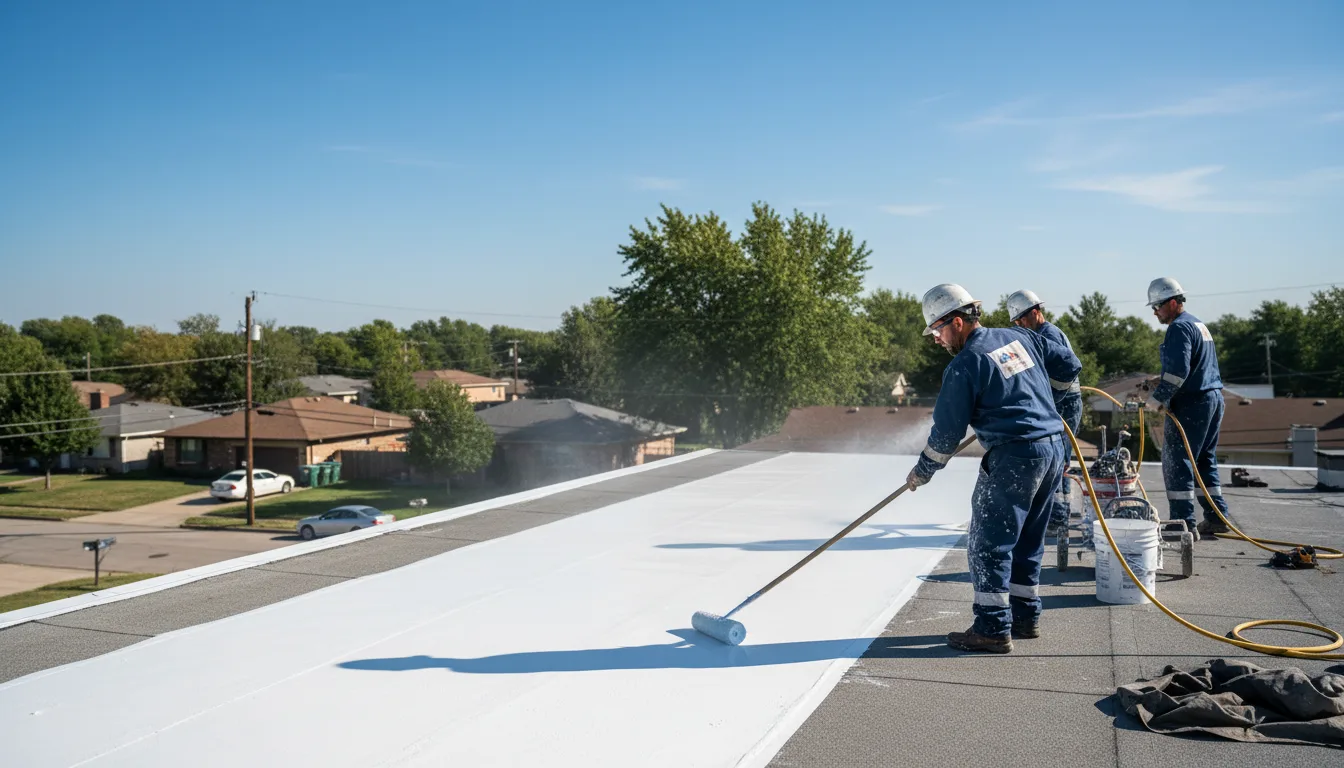 Commercial roof coating in Morven, NC near me